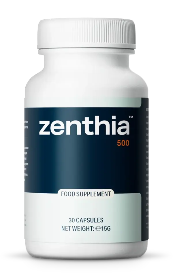 Zenthia Kapseln – Verpackung mit 30 veganen Kapseln für das Gewichtsmanagement